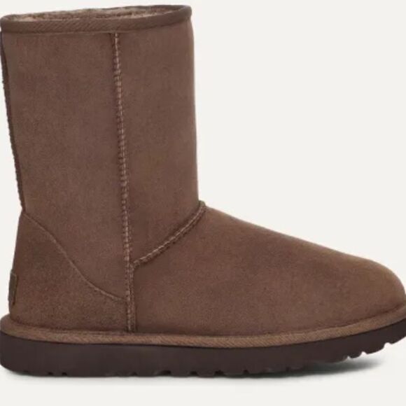 NWT UGG Classic Short II Brown Water-resistant Suede Boots Women Size 8 - Picture 12 of 12